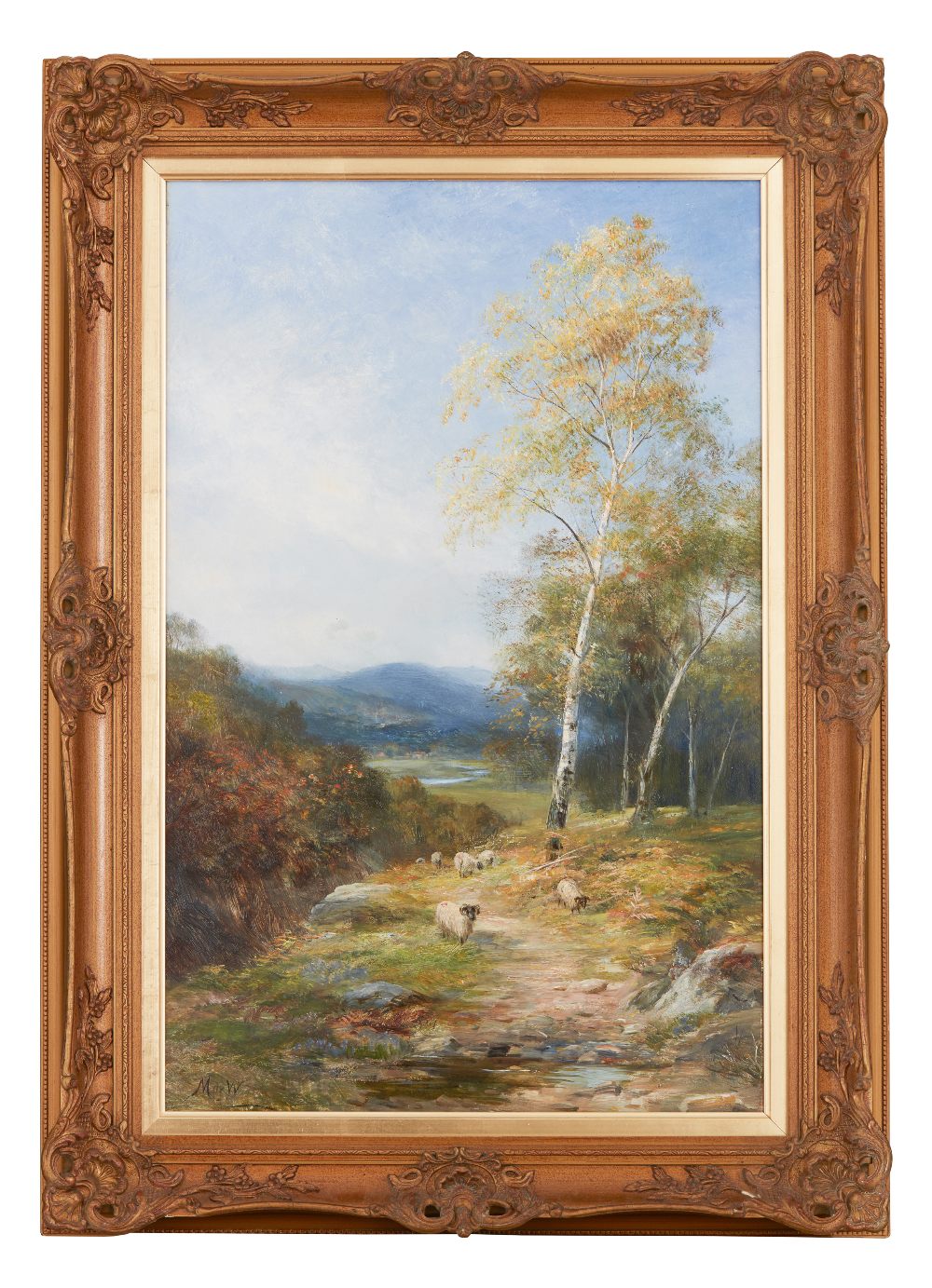 JOHN MACWHIRTER R.A., H.R.S.A., R.I., R.E. (SCOTTISH 1839-1911)IN THE BIRCH WOODSigned with a