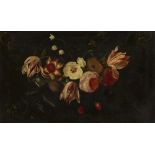 MANNER OF DANIEL SEGHERSA STILL LIFE, A SWAG OF FLOWERSOil on canvas34cm x 56cm (13.5in x 22in)