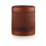 BAMBOO CARVED 'THIRTY-SIX STRATAGEMS' BRUSH POT19TH/20TH CENTURYof cylindrical form, the exterior