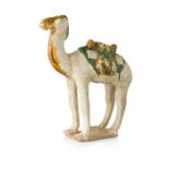 SANCAI POTTERY FIGURE OF A CAMELTANG DYNASTYrealistically modelled standing foursquare on a