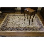 An ivory ground Kashmir 'Tree of Life' drawing room rug, 240cm x 160cm