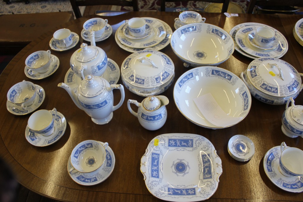 A Coalport seventy-piece service of the 'Revlery' range consisting cups saucers, plates, tureens, - Image 3 of 3