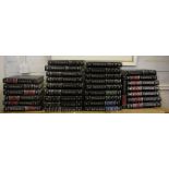 Thirty-two editions of Britannica Encyclopedias in leather bound hardback covers from the '