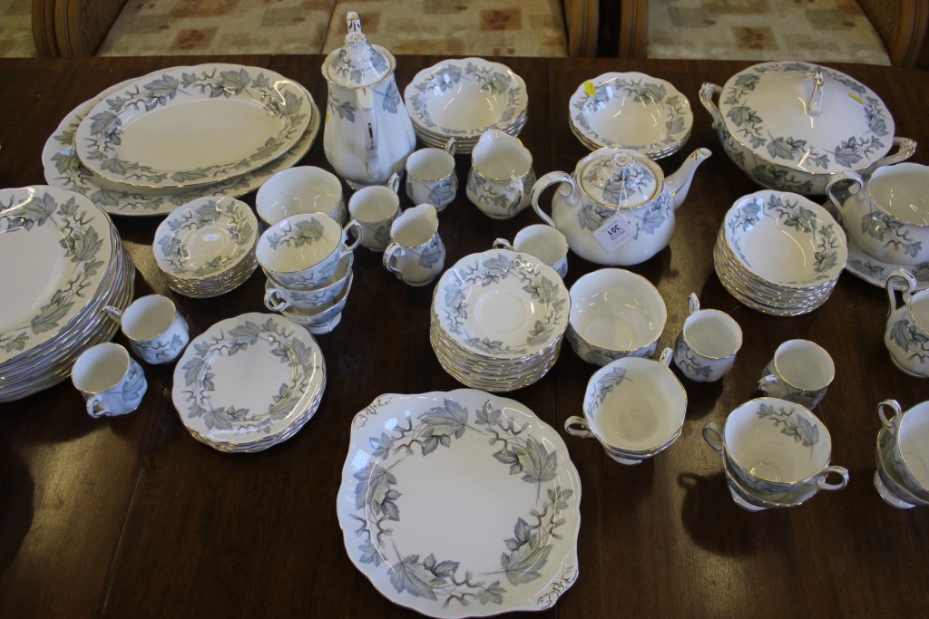 A Royal Albert 'Silver Maple' ninety-eight piece service, consisting of cups, saucers, plates, - Image 3 of 4