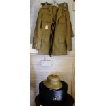 An early 20th century REME service uniform for desert combat, complete with pithy hat
