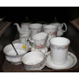 An assortment of Royal Albert part tea service from the Belinda range, to include cups, saucer,