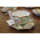 A selection of early 20th century Chinese famille rose, to include three octagonal shaped tea