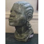 Lazarus Tandi, Zimbabwe, born 1955, a soapstone bust of a male figure, 28cm high £150-250