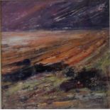 Carol Clark, oil on board, EVENING TIDE framed and mounted, 24cm x 24cm £40-60