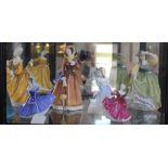 A selection of Royal Doulton figurines of ladies, to include 'Buttercup', 'Kirsty', 'Julia', '