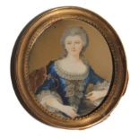 A fine miniature portrait of a lady, signed, in a gilt frame £100-150