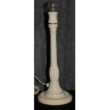 An ivory column lamp, 27.5cm high  The Art Deco Carvings of W. G. Collins (1872-1959) Worshipful