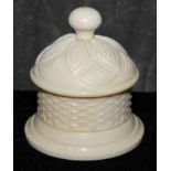 An ivory pot with cover, 6cm The Art Deco Carvings of W. G. Collins (1872-1959) Worshipful Company
