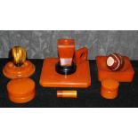 Six amber catalin objects The Art Deco Carvings of W. G. Collins (1872-1959) Worshipful Company of