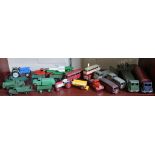 Dinky 1950s Commercials, including Guy, two Fodens, tankers, buses with Corgi, Crescent and