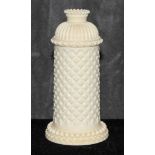 An ivory pepper mill, 9cm high The Art Deco Carvings of W. G. Collins (1872-1959) Worshipful Company