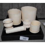 Six ivory miscellaneous pots, etc  The Art Deco Carvings of W. G. Collins (1872-1959) Worshipful