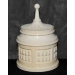 An ivory pot with cover, 8.5cm long The Art Deco Carvings of W. G. Collins (1872-1959) Worshipful