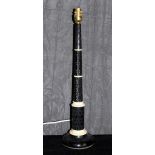 A wood ivory column lamp, 52cm high The Art Deco Carvings of W. G. Collins (1872-1959) Worshipful