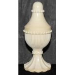 A large ivory urn shaped pepper, 12cm high The Art Deco Carvings of W. G. Collins (1872-1959)