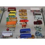 Twenty-two Matchbox 1-75 Series, including Silver 74 Mobile Canteen and B.E.A. coach (22)