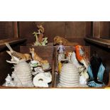 An assortment of household ceramic ornaments and figurines