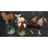 An assortment of six Beswick figurines of birds, dogs, etc. Condition - without repair or damage