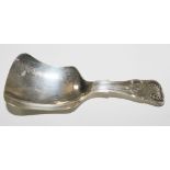 A Georgian silver tea caddy spoon, Birmingham 1831