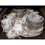 A Minton bone china part-tea service in the 'Ancestral' range and a Duchess part-tea service in