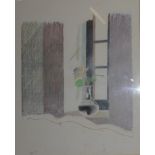 David Hockney, offset lithograph, LE NID DU DUC signed and dated bottom right, May 1971  50cm x 40cm