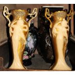 An assortment of household ceramics, to include Oriental vases, bowls, Royal Family memorabilia, etc