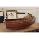 A clinker built dinghy trug, 25cm x 50cm