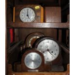 A selection of six early 20th century mantle clocks
