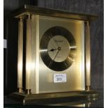 Churchill brass cased quartz mantle clock