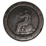 George III 1797 cartwheel penny