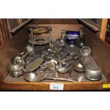 Silver-plate cutlery and tablewares