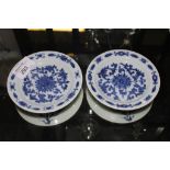 A pair Chinese blue and white dishes, 11.5cm