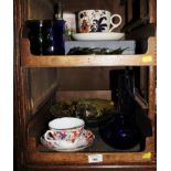 A selection of ceramics and glass including a Coalport coffee service