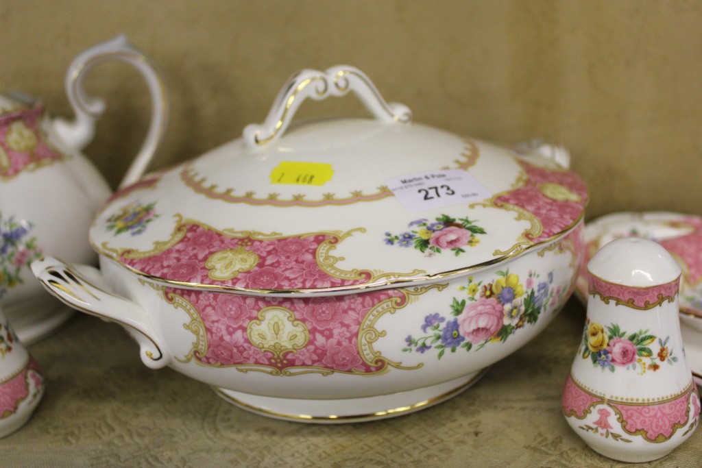 A Royal Albert fifty piece dinner tea service