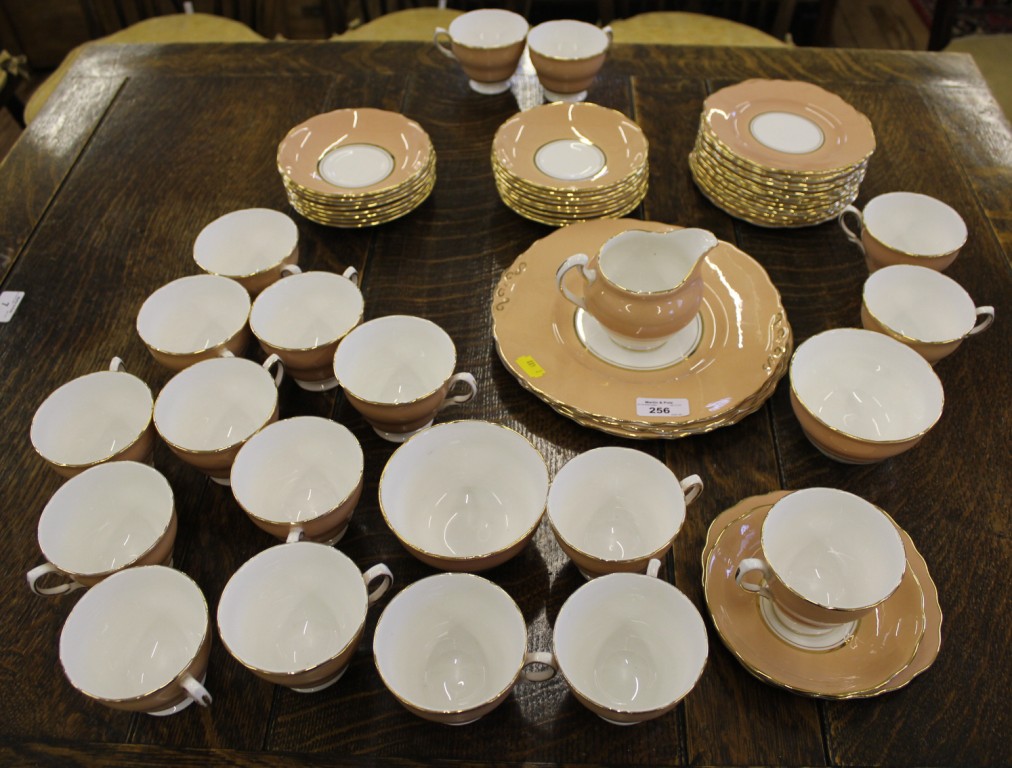 A Colclough fifty-six salmon ground tea-set - Image 2 of 2