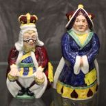 Two Beswick ornaments of a King and Queen from the Alice series