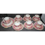 A Royal Albert Serena tea service, twenty-one pieces