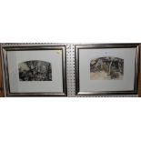 Two Arthur Rackham prints of mythical figures