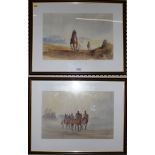 A pair of Dr Howell horse racing prints