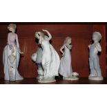 Five Lladro figures