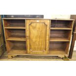 A mahogany side cabinet with central door, 93H x 143W x 37cmD