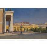 STOZHAROV, VLADIMIR (1926-1973) Malyi Theatre, Leningrad, signed, titled in Cyrillic and dated 1953