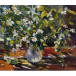 * NALBANDIAN, DMITRI (1906-1993) Still Life with Jasmine, signed twice and dated 1973, further