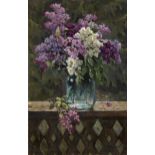 SEROV, VLADIMIR (1910-1968) Bouquet of Lilacs, signed. Oil on canvas, 100.5 by 64.5 cm.