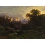 GORAVSKY, APOLINARY (1833-1900) Alpine Landscape , signed and dated 1859. Oil on canvas, 85.5 by 115